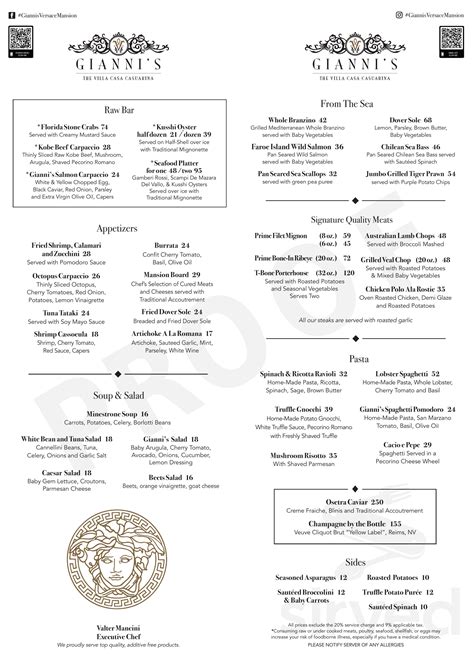 versace mansion restaurant menu|giannis at former versace mansion.